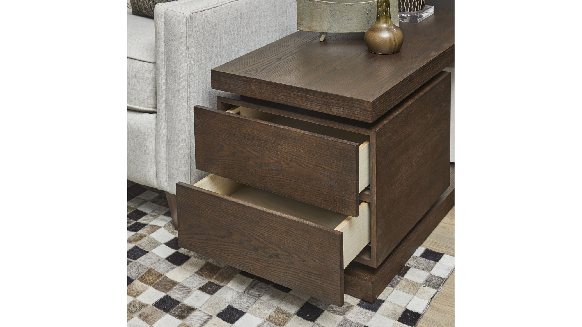 Athens - End Table - Chocolate Brown
