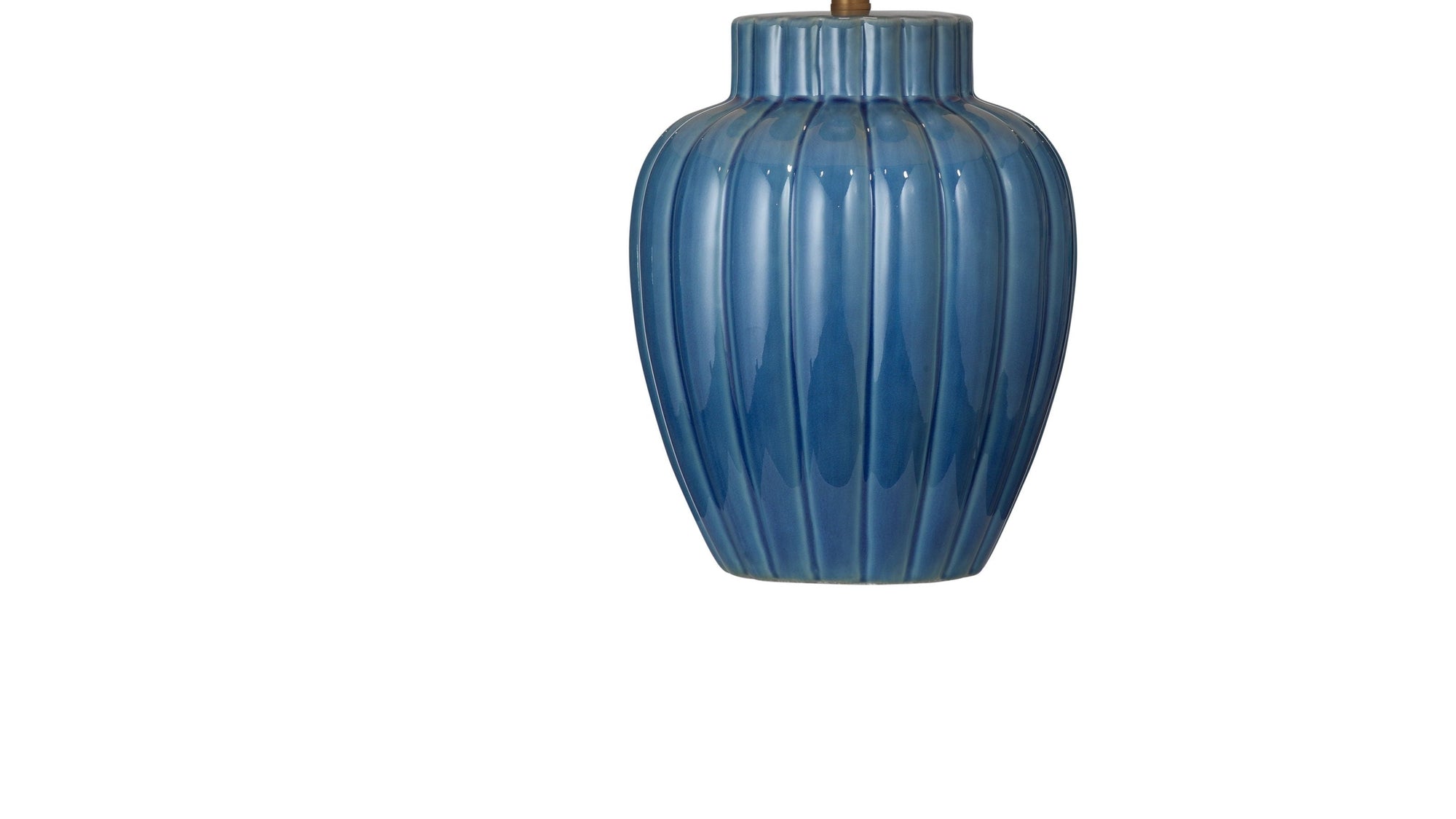 Avery - Table Lamp - Blue / White