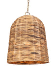 Rotorua - 1 Light Sea Grass Pendant - Light Brown