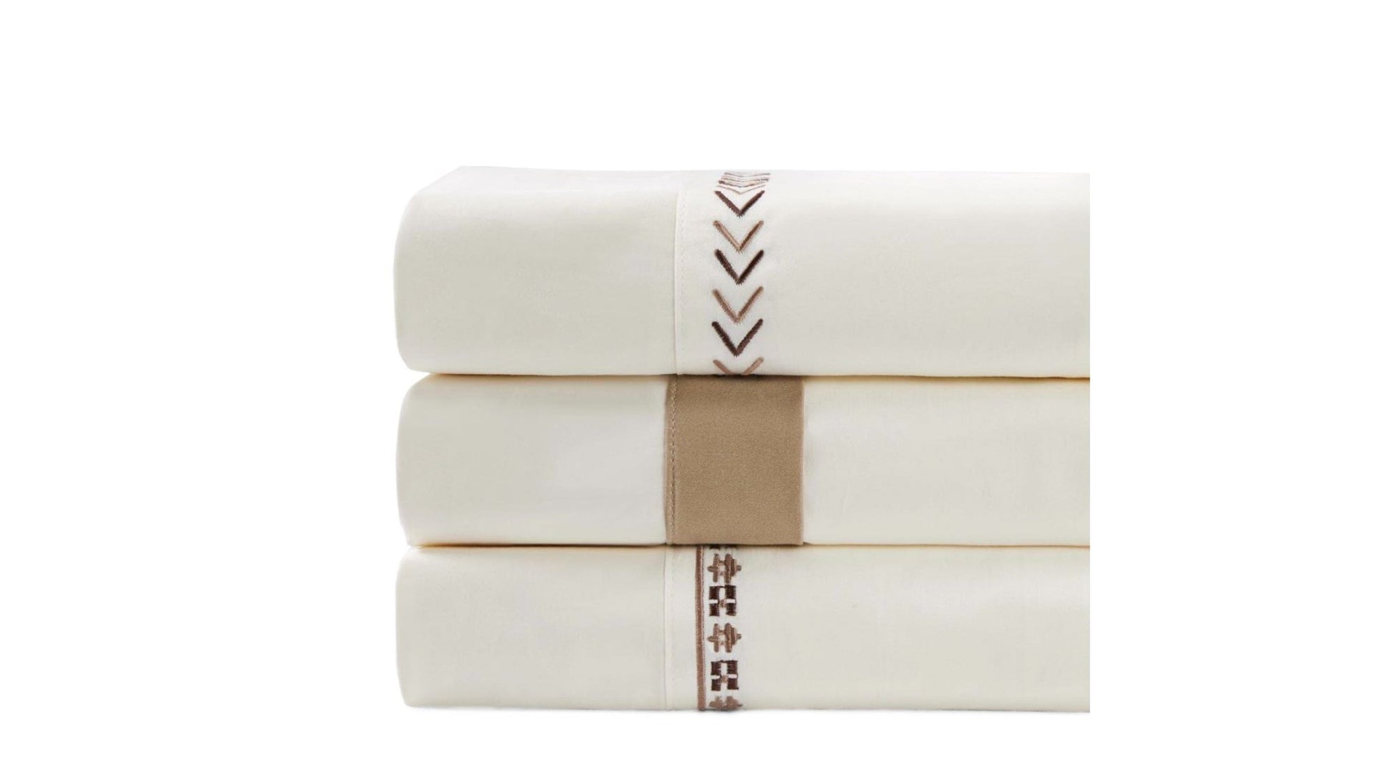 Fair Isle - Queen 350TC Rustic Sheet Set Set of 4 - Cream