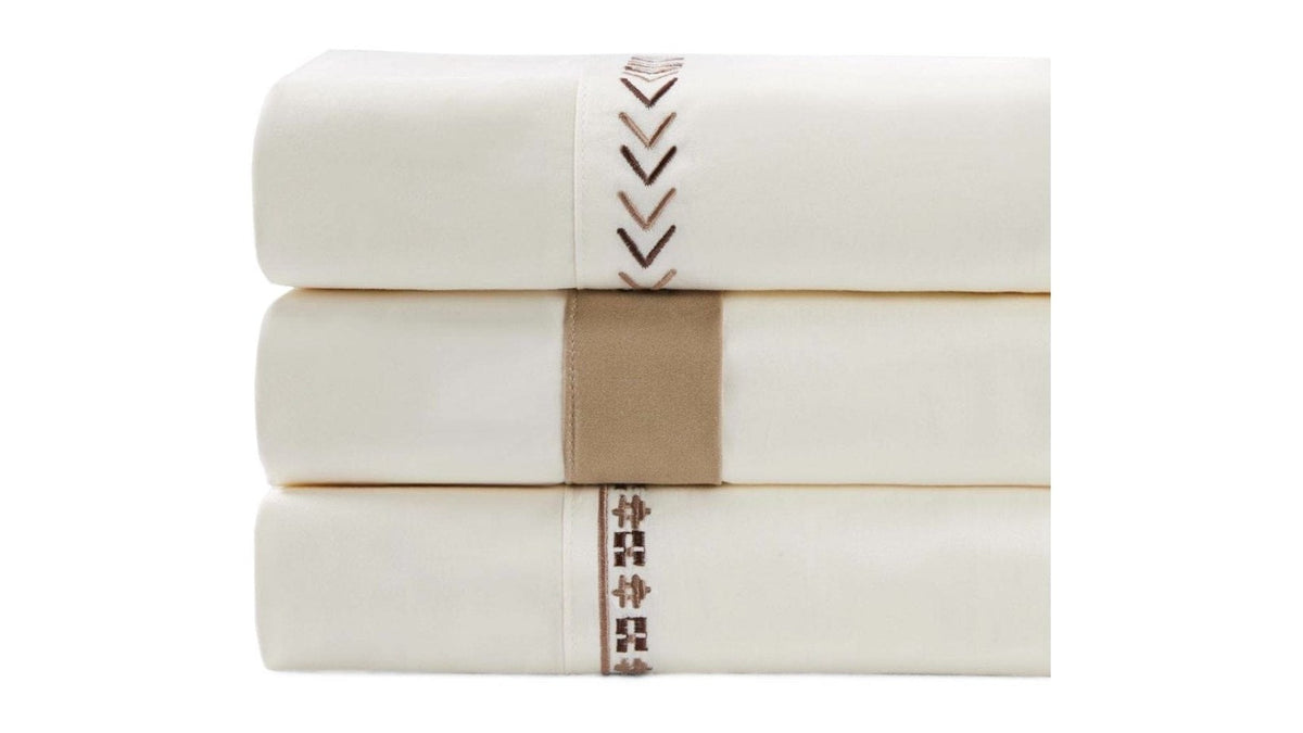 Fair Isle - King 350TC Rustic Sheet Set Set of 4 - Cream