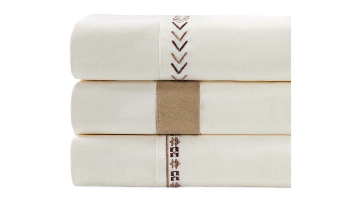 Fair Isle - Queen 350TC Rustic Sheet Set Set of 4 - Cream