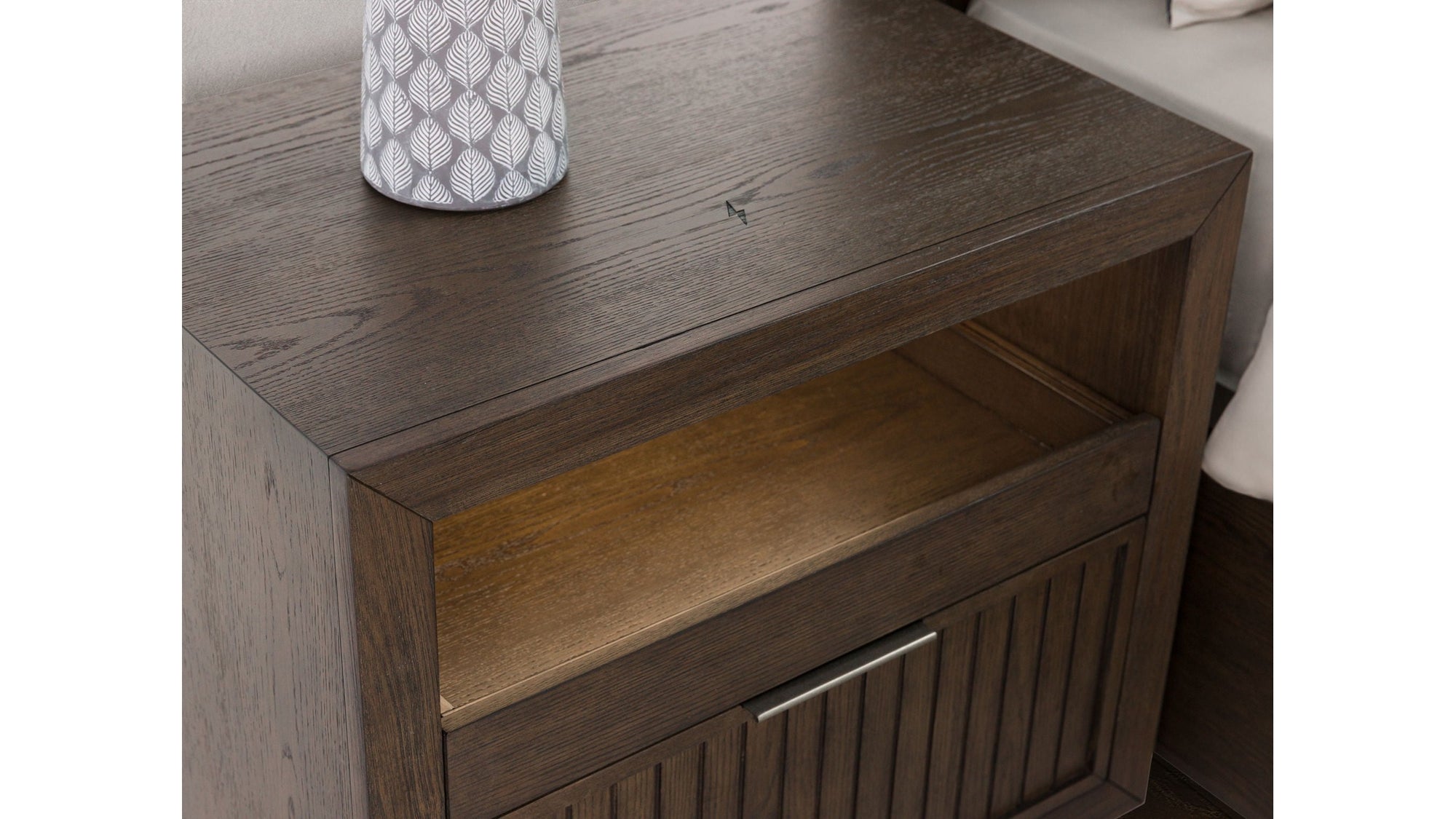 Athens - Open Nightstand - Dark Brown