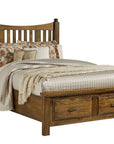 Maple Road - Slat Poster Storage Bed