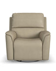 Henry - Power Swivel Gliding Recliner With Power Headrest, Lumbar, Heat & Massage