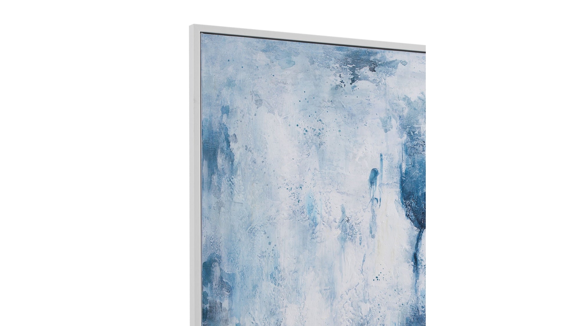 Lake Time Framed Canvas - Blue