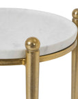 Nahunta - Accent Table - Antique Brass