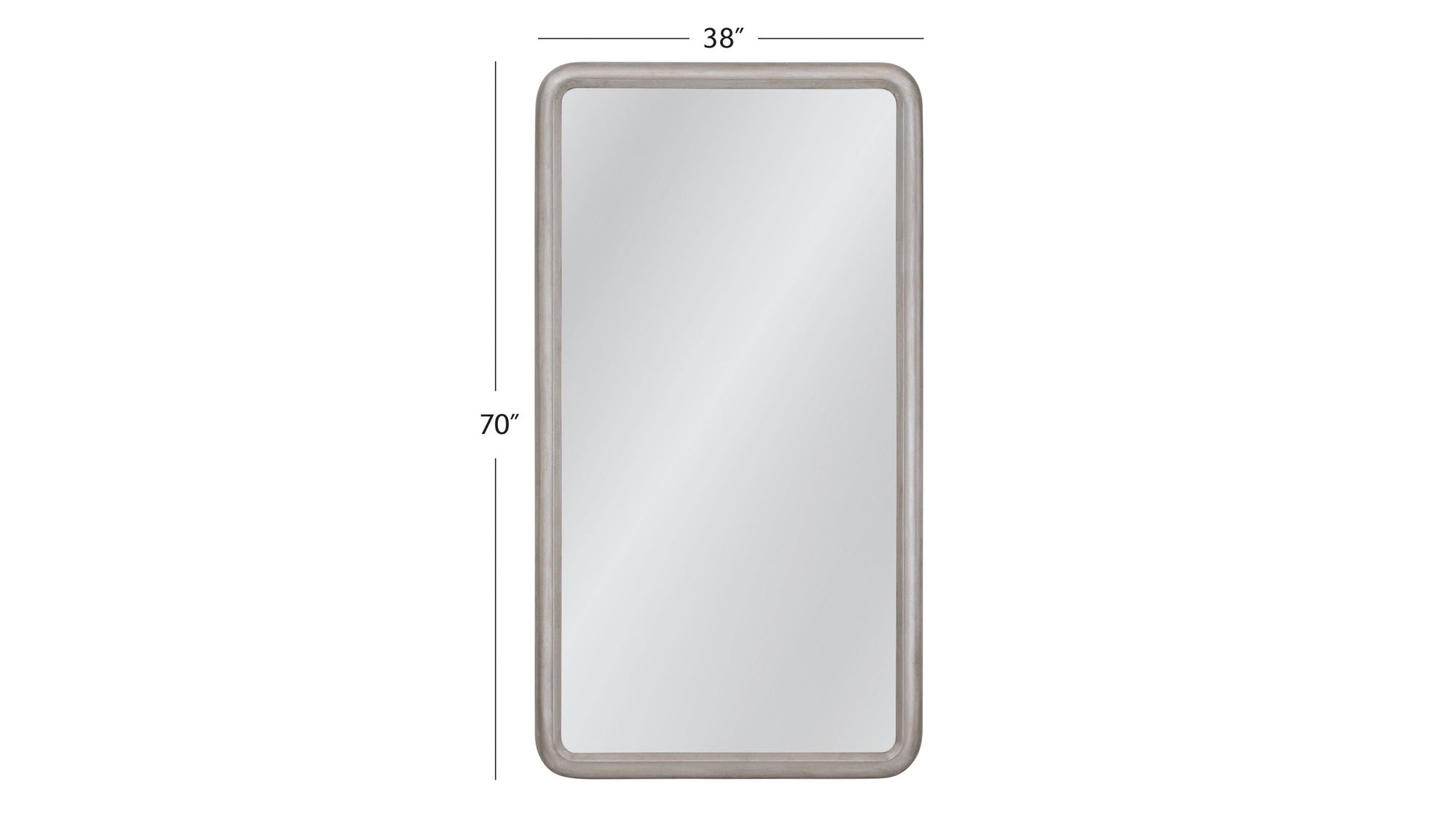 Berylon - Floor Mirror - Silver