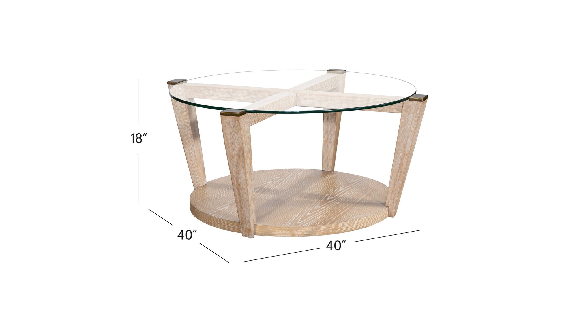 Dunes - Cocktail Table - Bleached Oak
