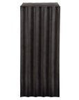 In The Groove - Aluminum Accent Table - Black