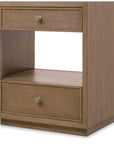 Sonnet - Two-Drawer Nightstand - Dark Gray
