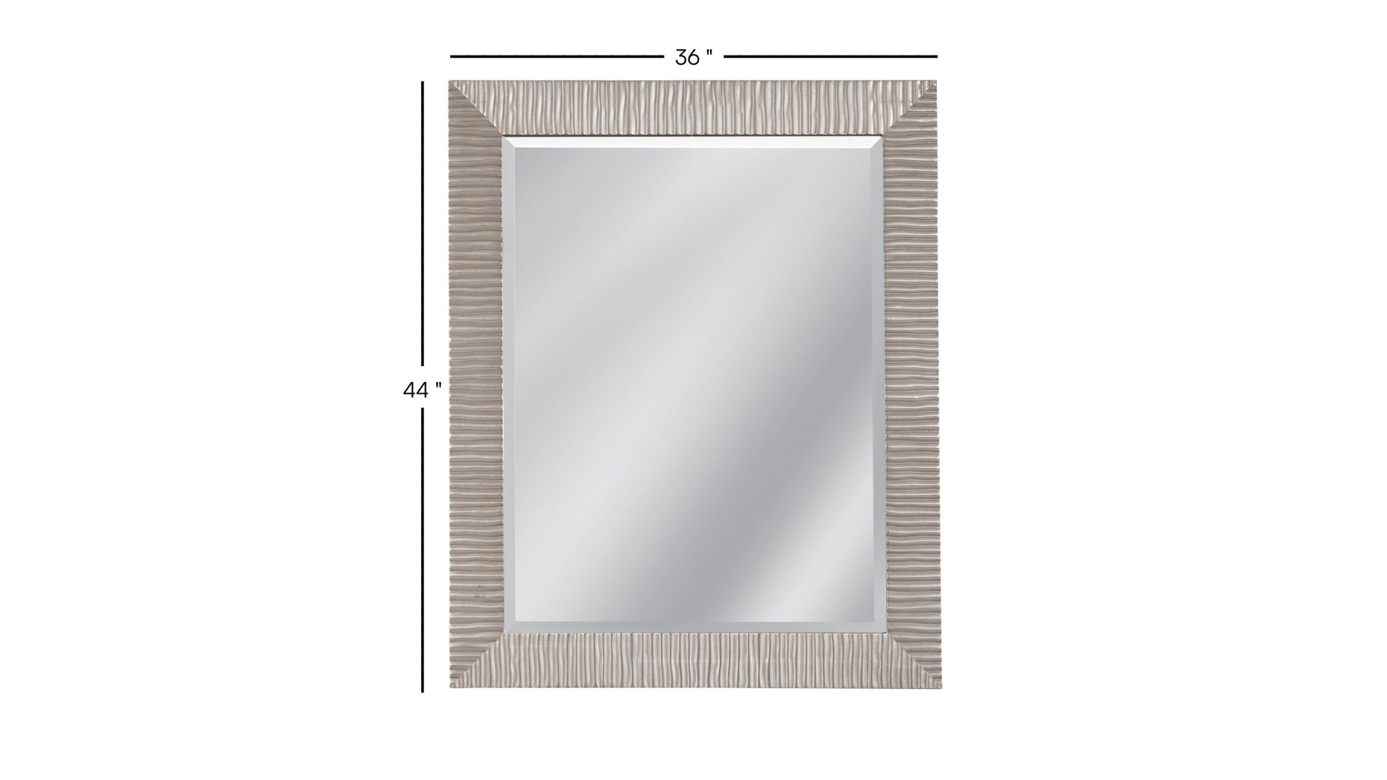 Saydona - Wall Mirror - Pearl Silver