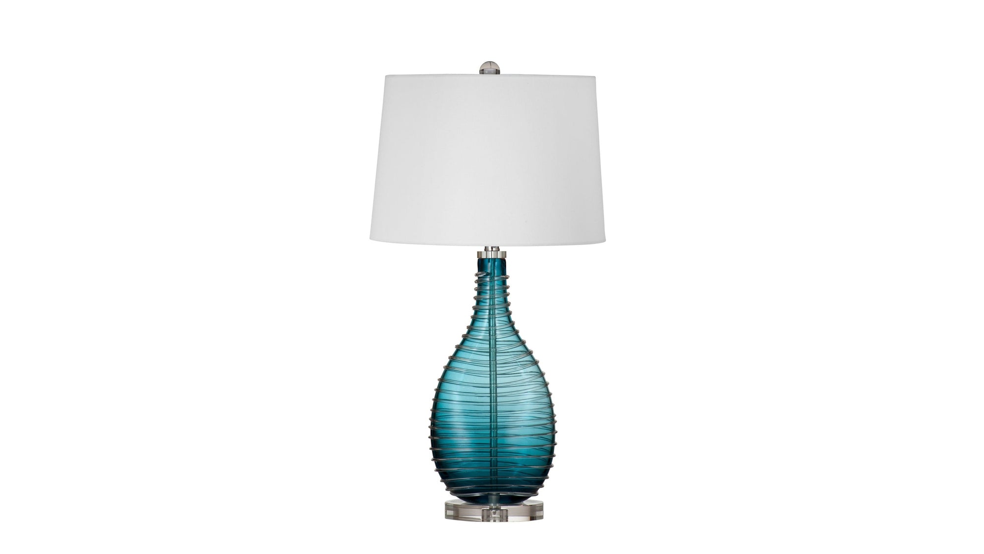Andorra - Table Lamp - Blue / White