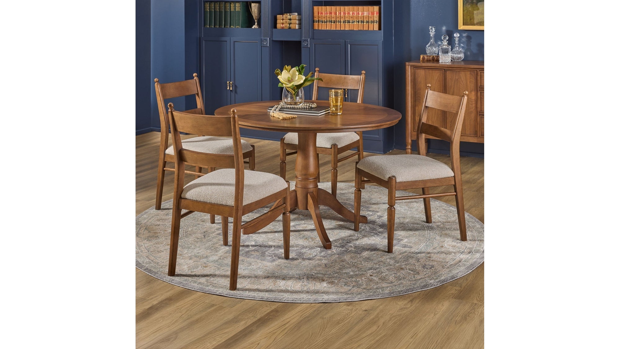 Azalea - Upholstered Dining Chair Set of 2 - Walnut