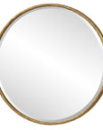 Sutton - Aged Gold Round Mirror