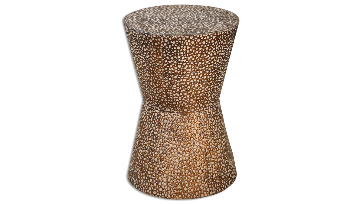 Cutler - Drum Shaped Accent Table - Dark Brown