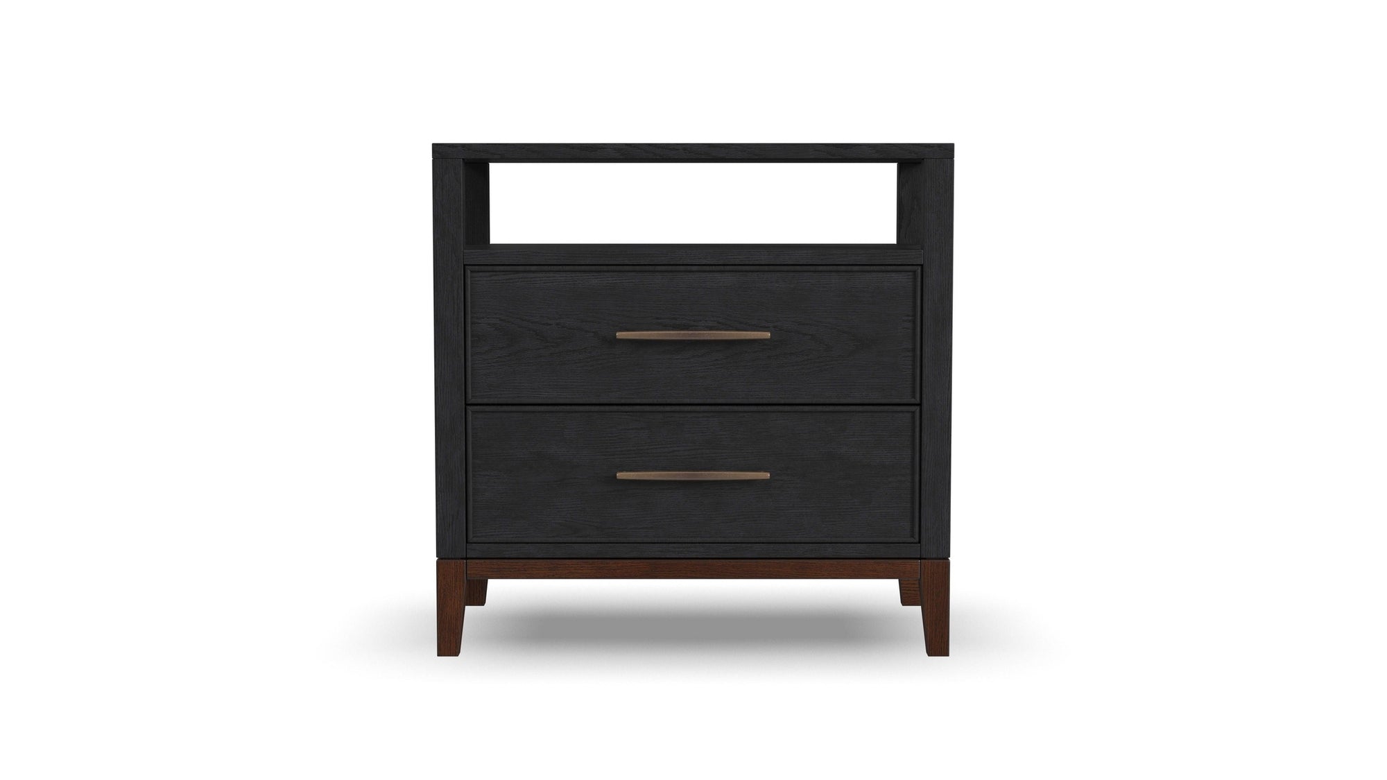 Waterfall - Nightstand - Black