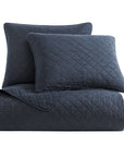 Cotton Comfort - Full/Queen Quilt Set (Set of 3) - Navy