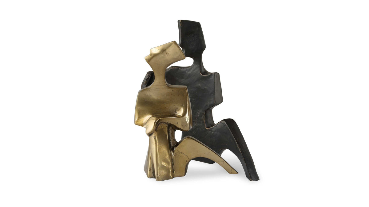 Affection - Bronze Gold Sculpture (Set of 2)