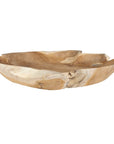 Organic Embrace - Outdoor Teak Bowl - Brown