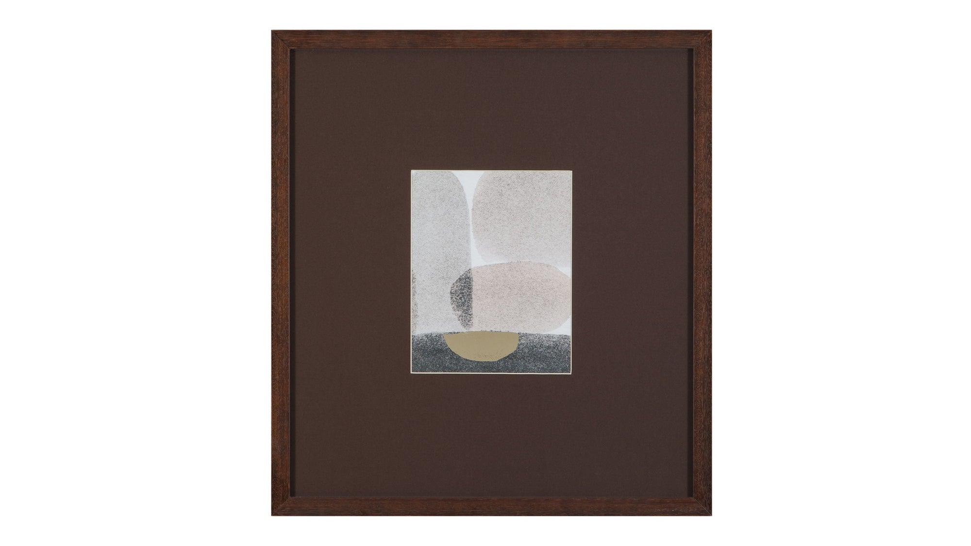 Stone Secrets I Framed Print - Brown