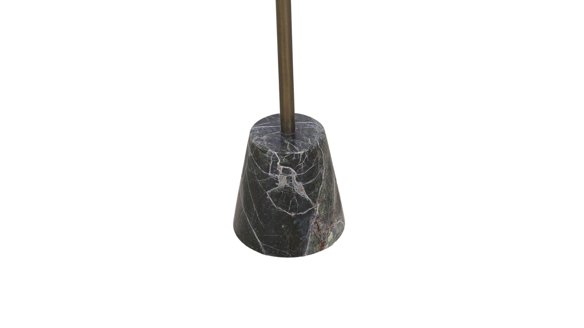 Gianna - Accent Table - Antique Brass / Green Marble