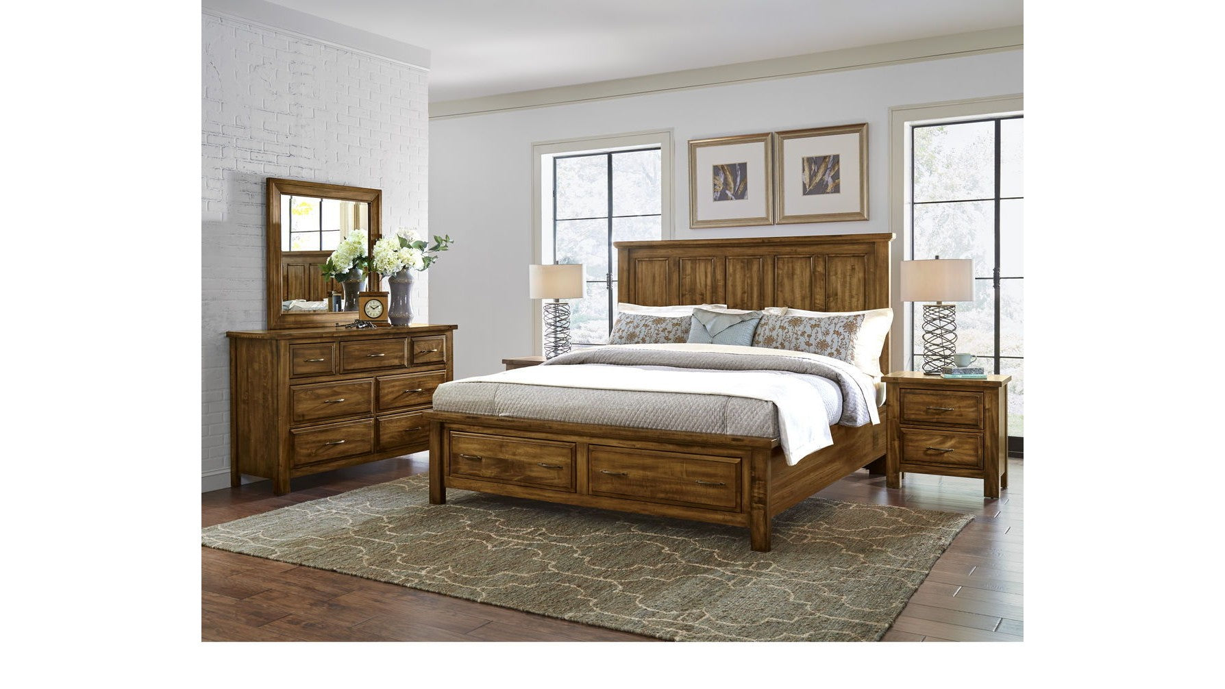 Maple Road - Slat Poster Storage Bed