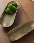 Stratum - Oval Bowls (Set of 2) - Brass