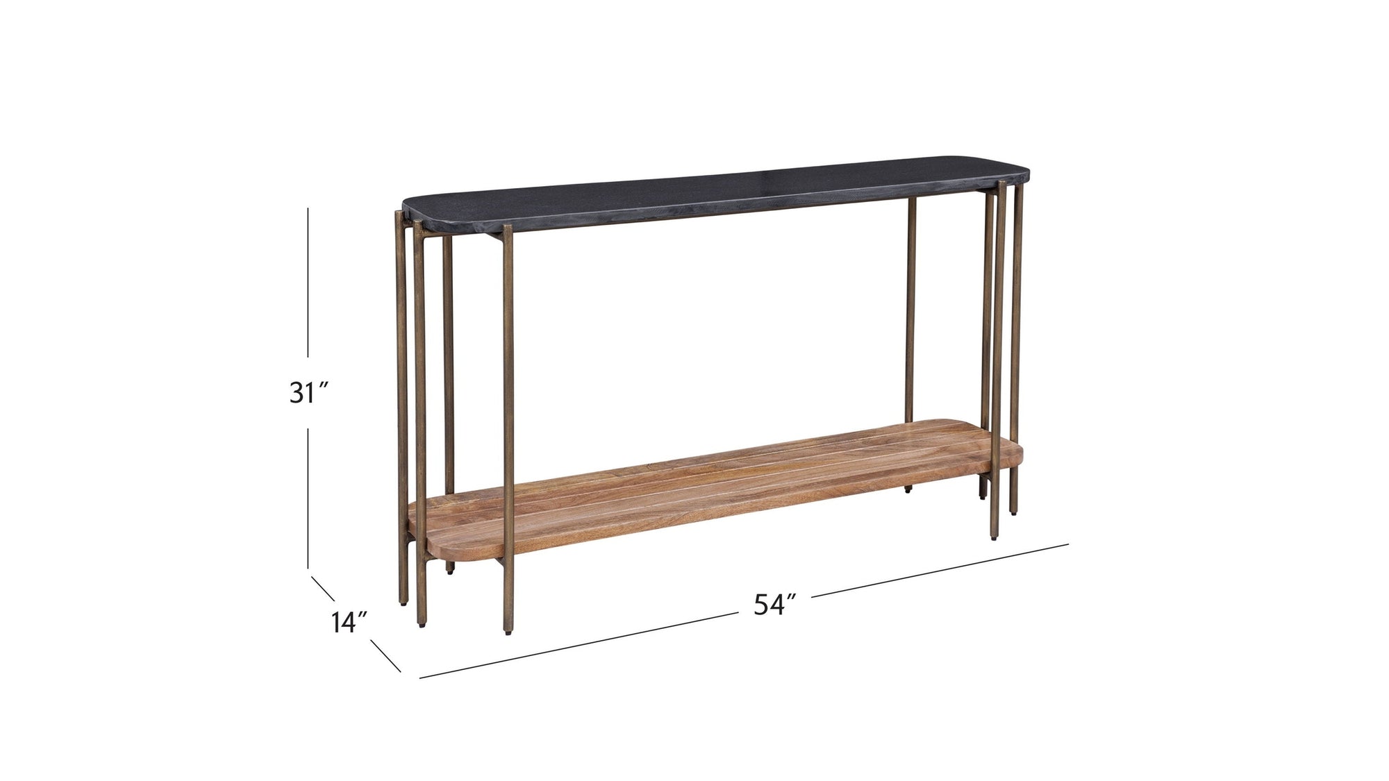 Adrienne - Console Table - Light Brown