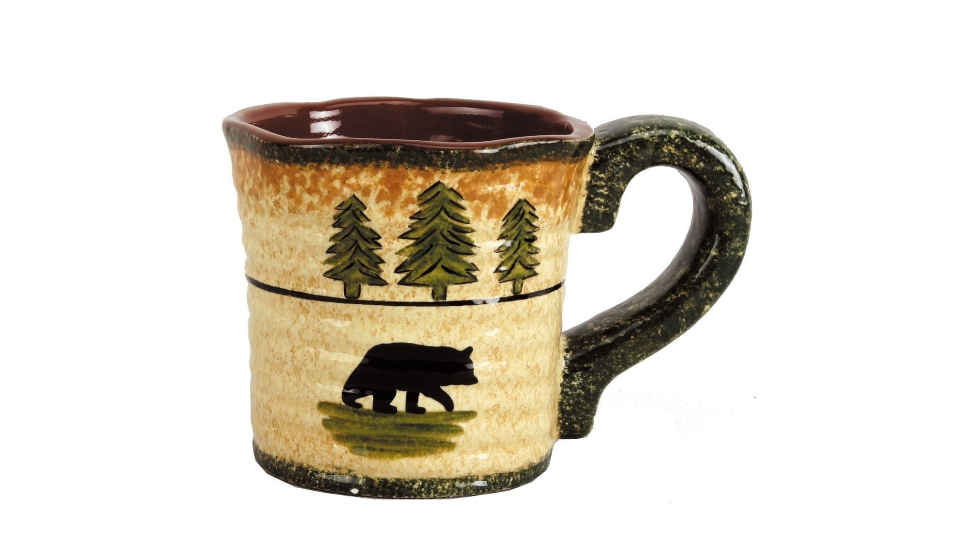 Rustic Bear - Mug Set of 4 , 2 Per Carton - Multi Color