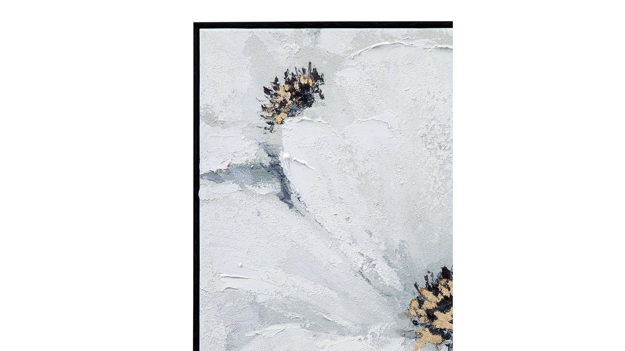 Dogwood Canvas Art - Pearl Silver