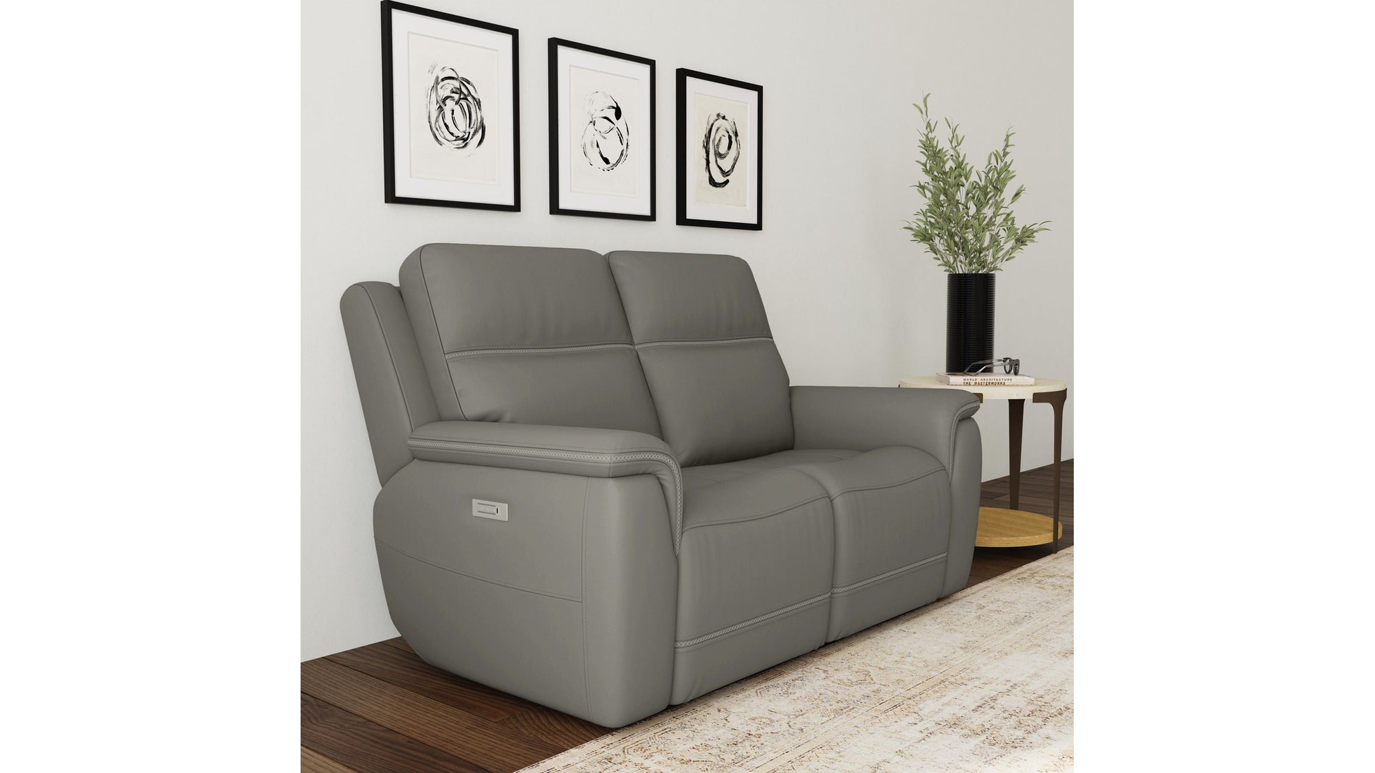 Sawyer - Power Reclining Loveseat With Power Headrests, Lumbar