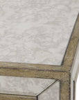Julie - Mirrored End Table - Silver
