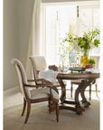 Archivist - Upholstered Arm Chair - Beige / Dark Brown