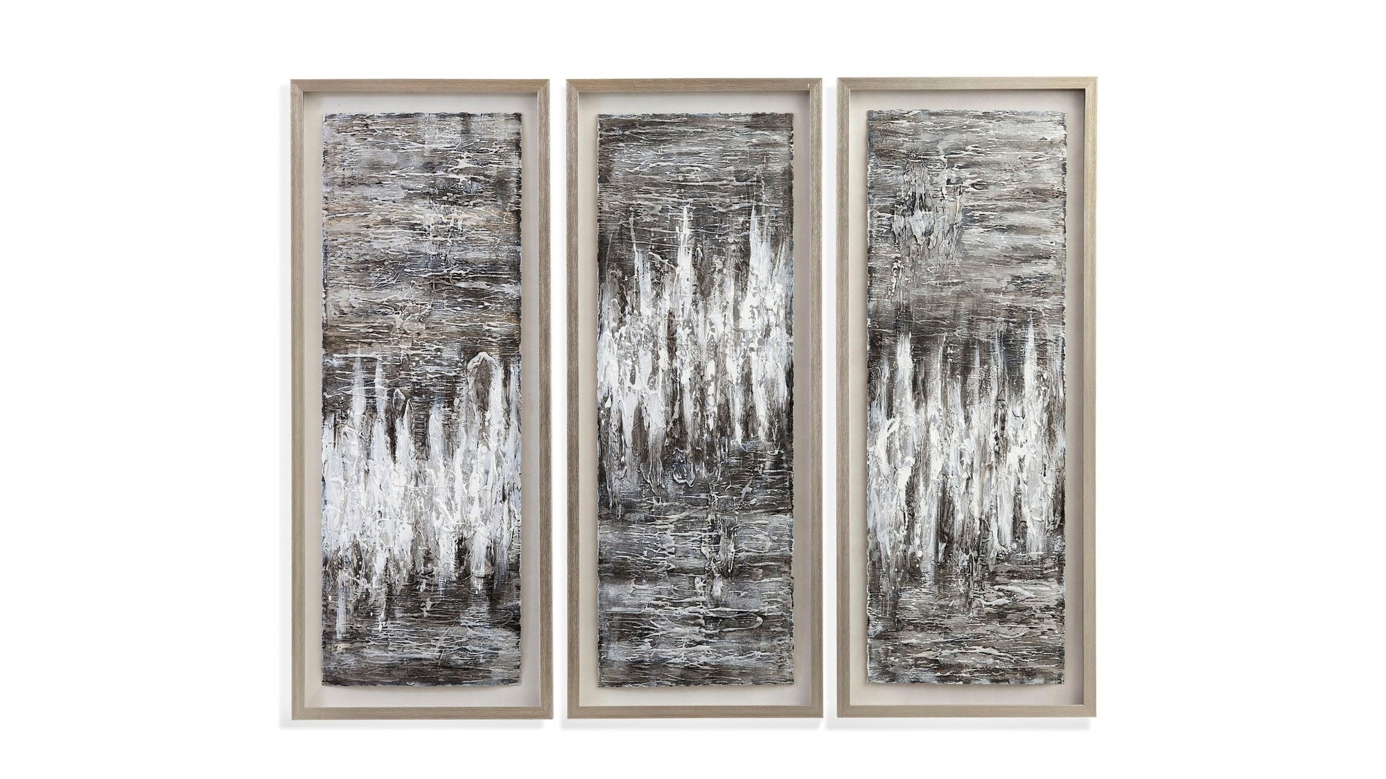 Estatic Canvas Art Set of 3 - Dark Gray