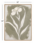 Serene Botanical I Framed Canvas - Beige