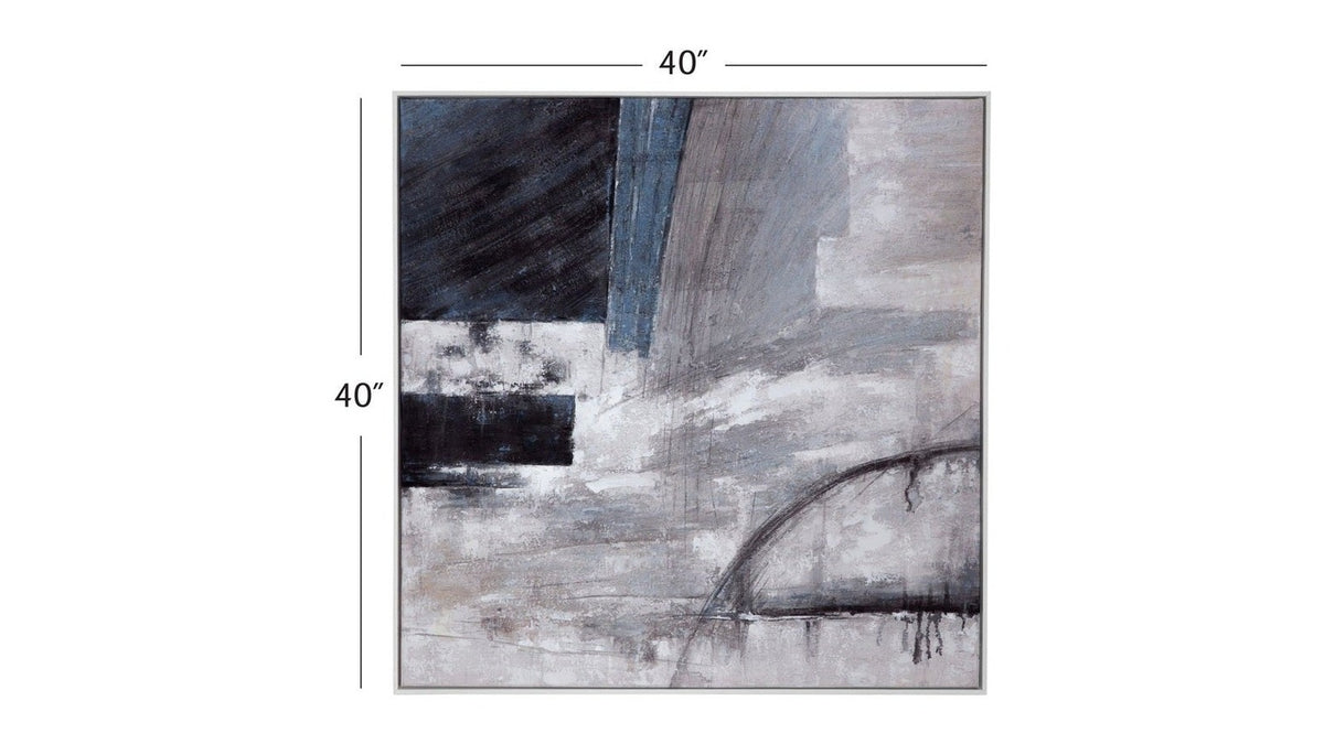 Yuma Canvas Art - Gray