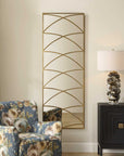 Crossed Up - Full Length Mirror - Gold