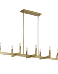 Cordoba - 8 Light Linear Chandelier - Gold