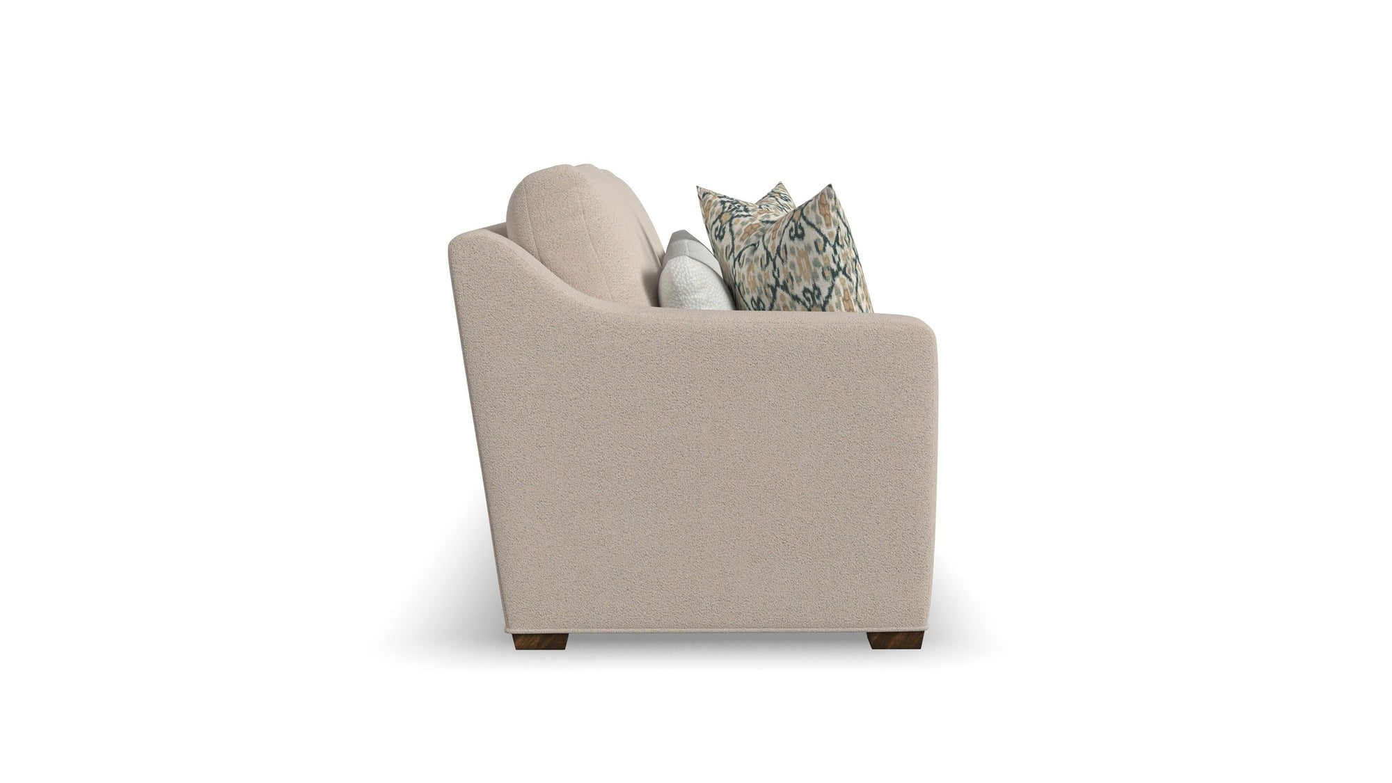 Milo - Fabric Two-Cushion Sofa With Nailhead Trim