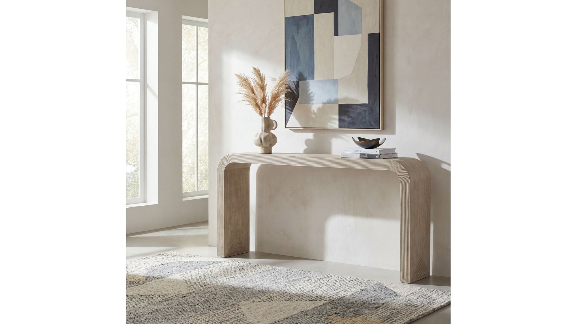 Commerce And Market - Delta Console Table - Beige