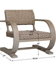 Rehema - Outdoor Wicker Lounge Chair - Gray