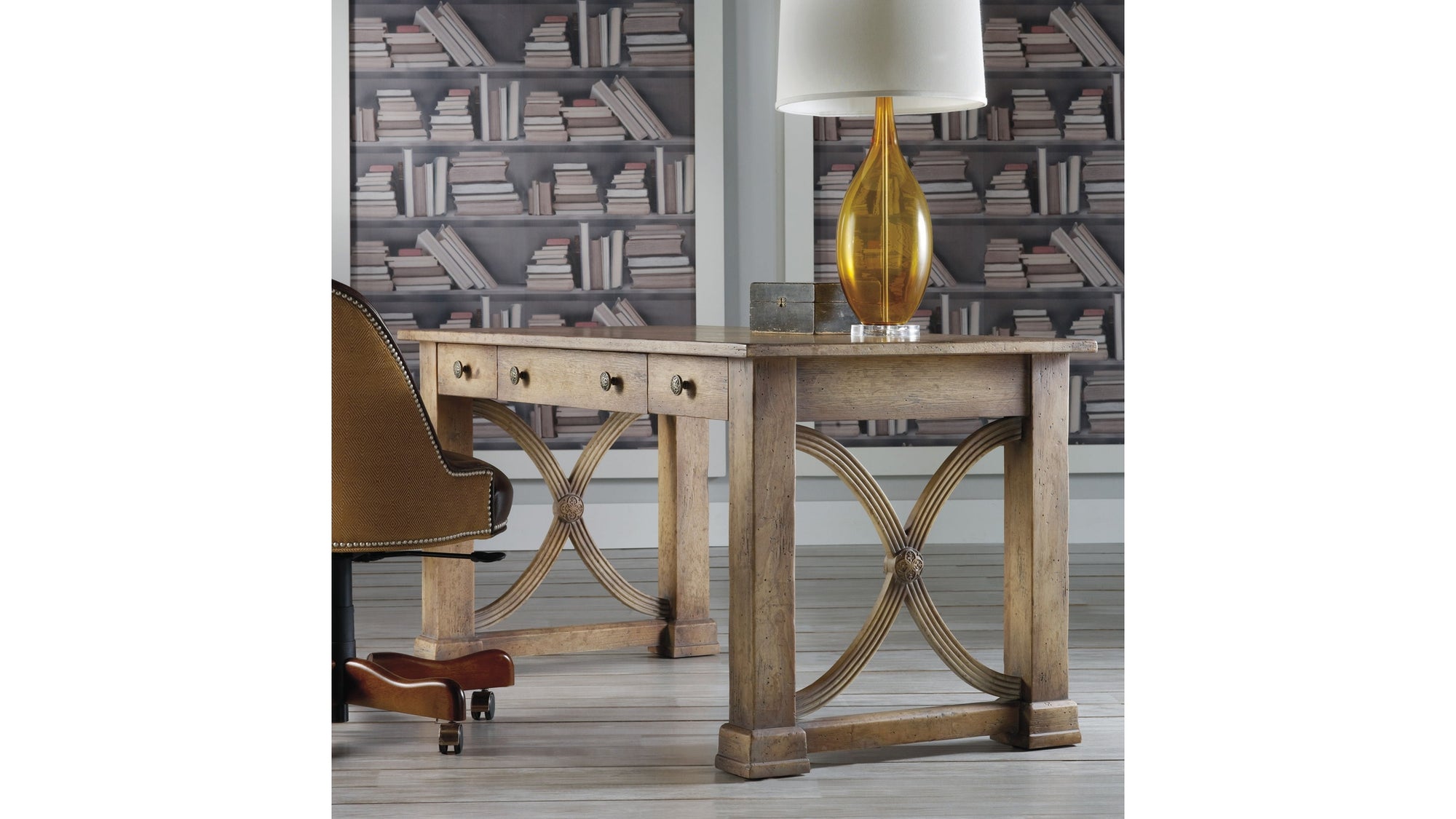 Melange - Architectural Writing Desk - Light Brown