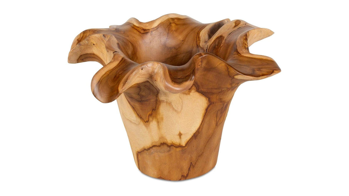 Teak Flow - Outdoor Bowl - Natural