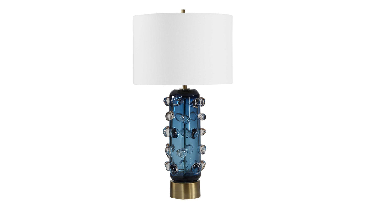 Aura - Table Lamp - Blue / Brass
