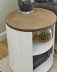Melody - Round End Table - White