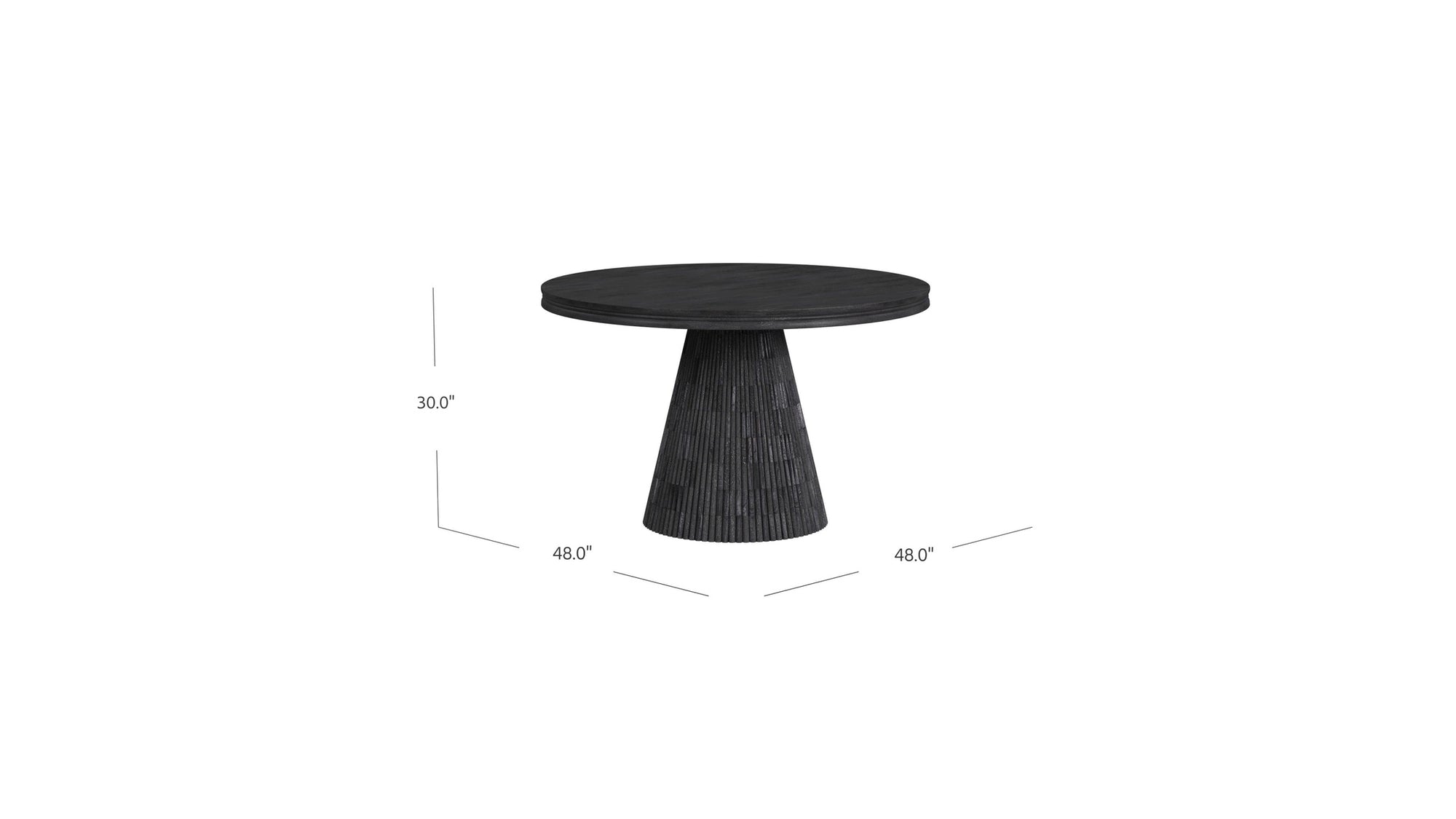 Gaines - Dining Table - Black