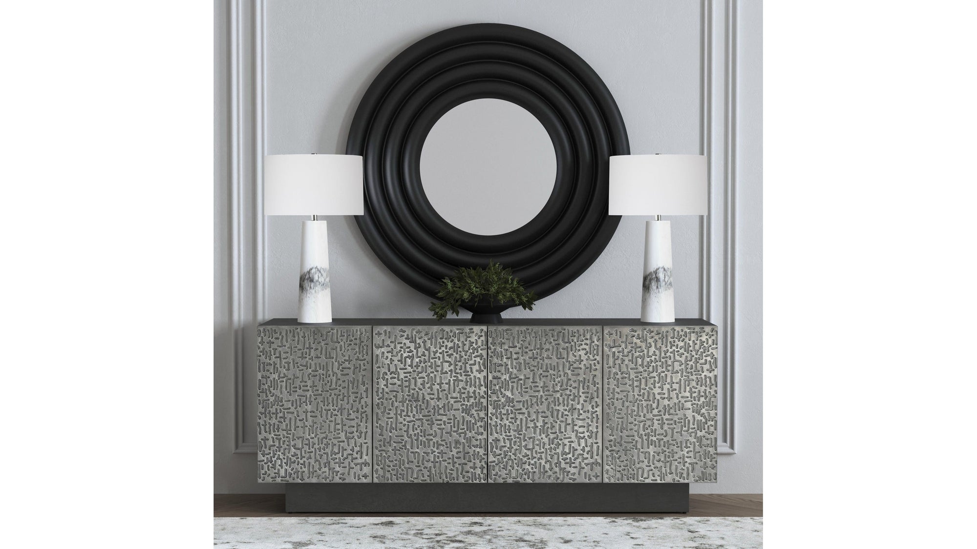 Medway - Table Lamp - White / Black