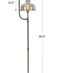 Elieser - Industrial Floor Lamp - Light Brown