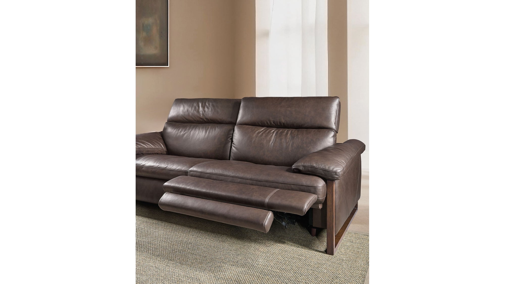 Jericho - Power Sofa With Power Headrest - Brown